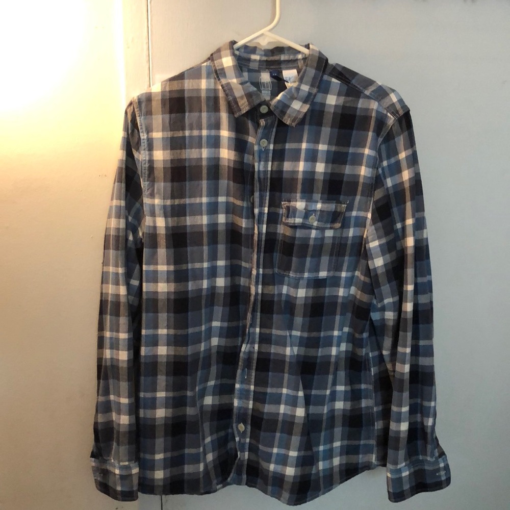 H&M blue flannel